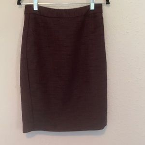 Black/Deep Purple Tweed Skirt - Size 2